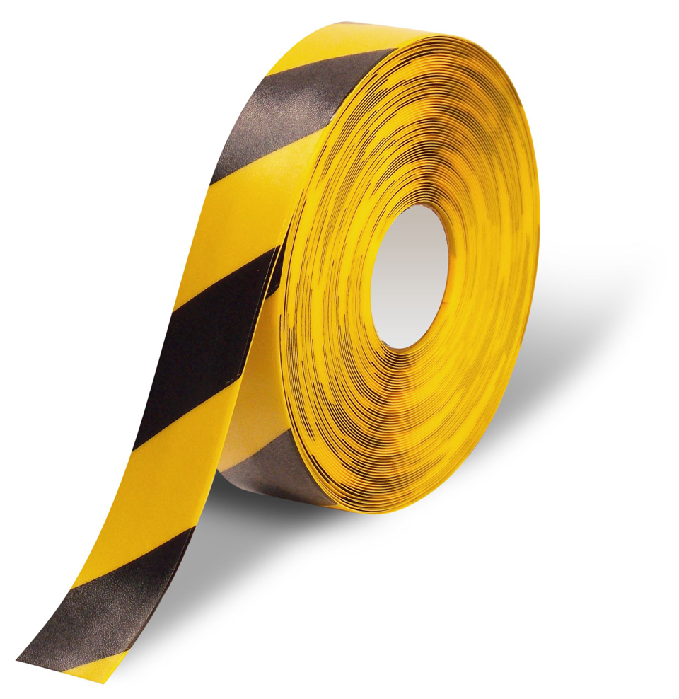 boplan Bodenmarkierung Line Plan gelb | schwarz 50 mm - Rolle 30,00 m Industrie-Bodenmarkierung aus PVC selbstklebend (BP-PPLP0050-0030-HZYB) Bild-01