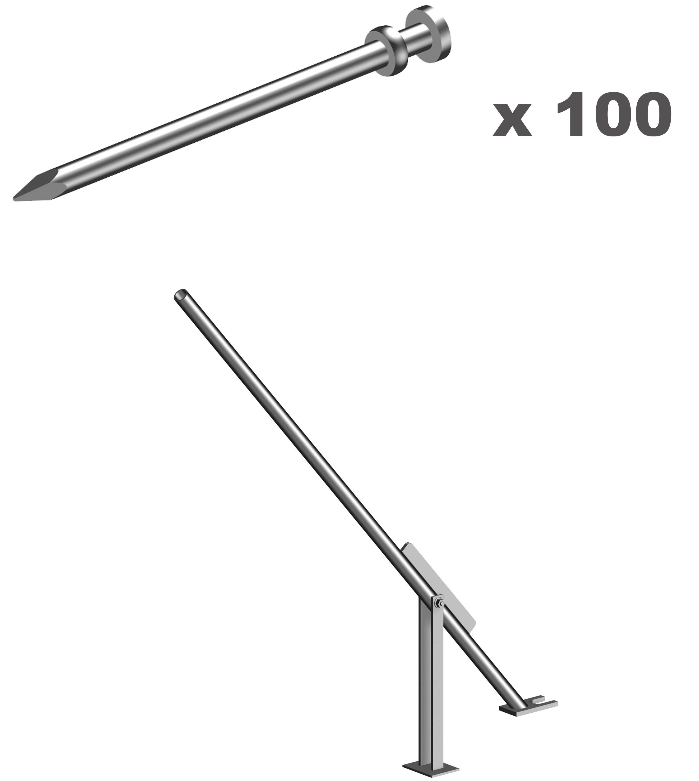 Layher Erdnagel Set hawego PLUS - 100 Stück