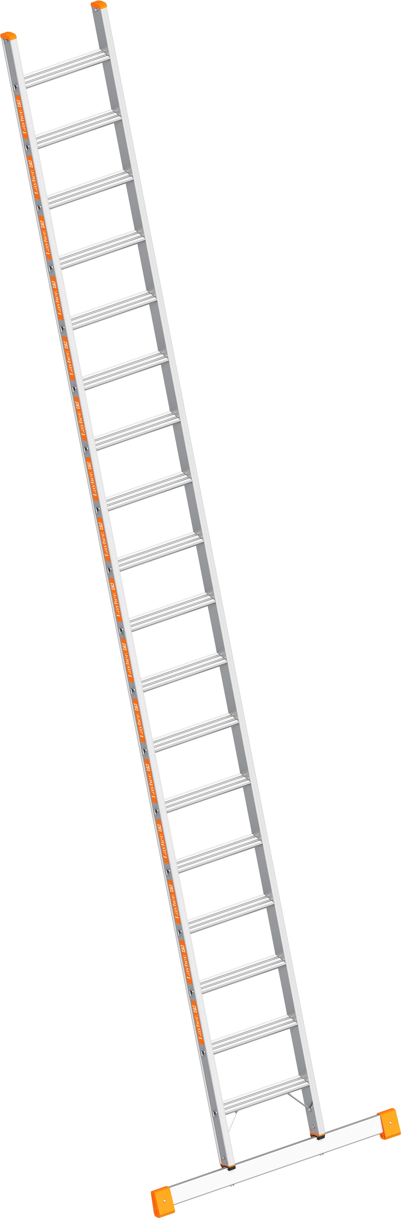 Layher Anlegeleiter Alu 18 Stufen