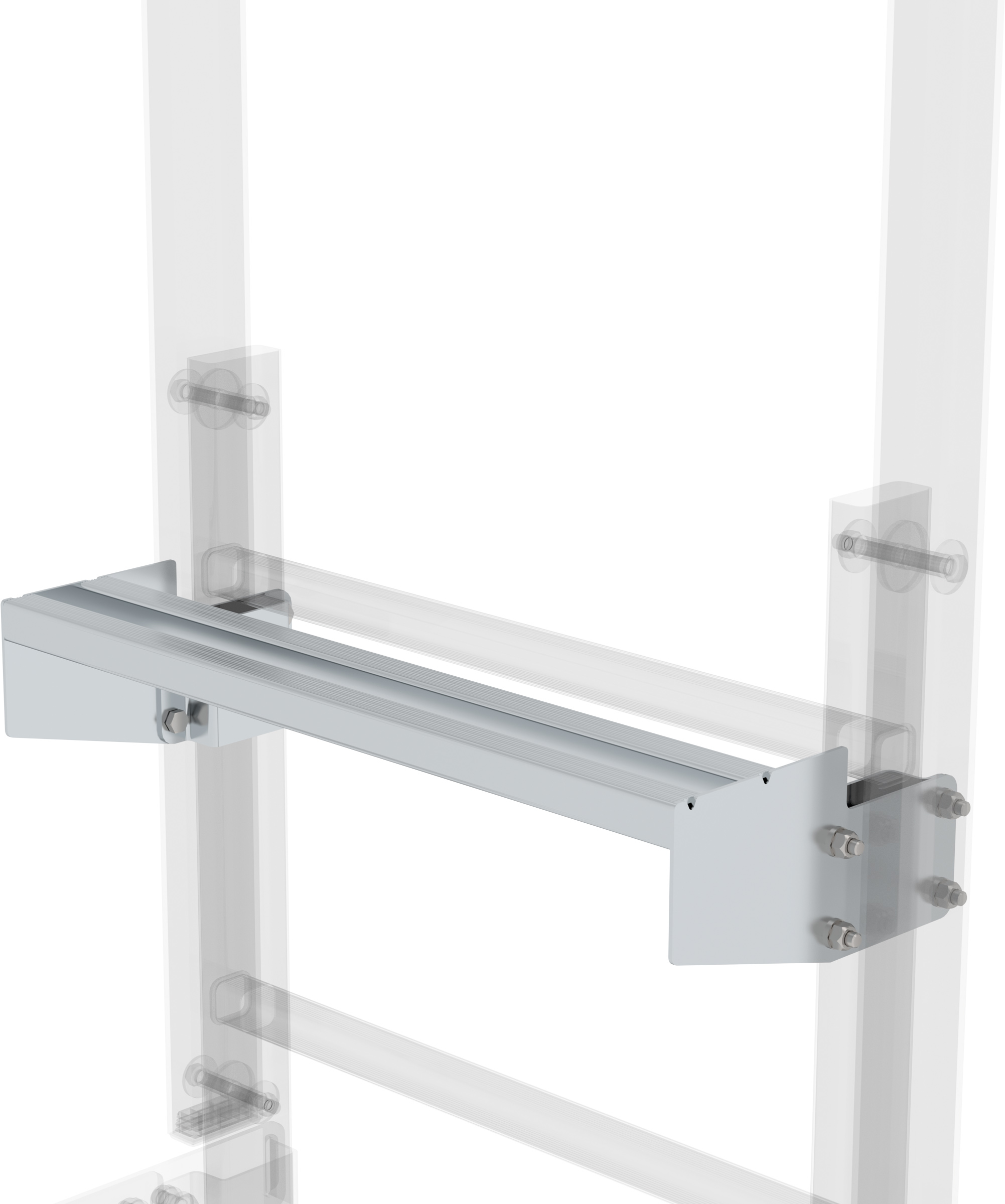 Günzburger Ausstiegstritt Alu blank - 150 mm