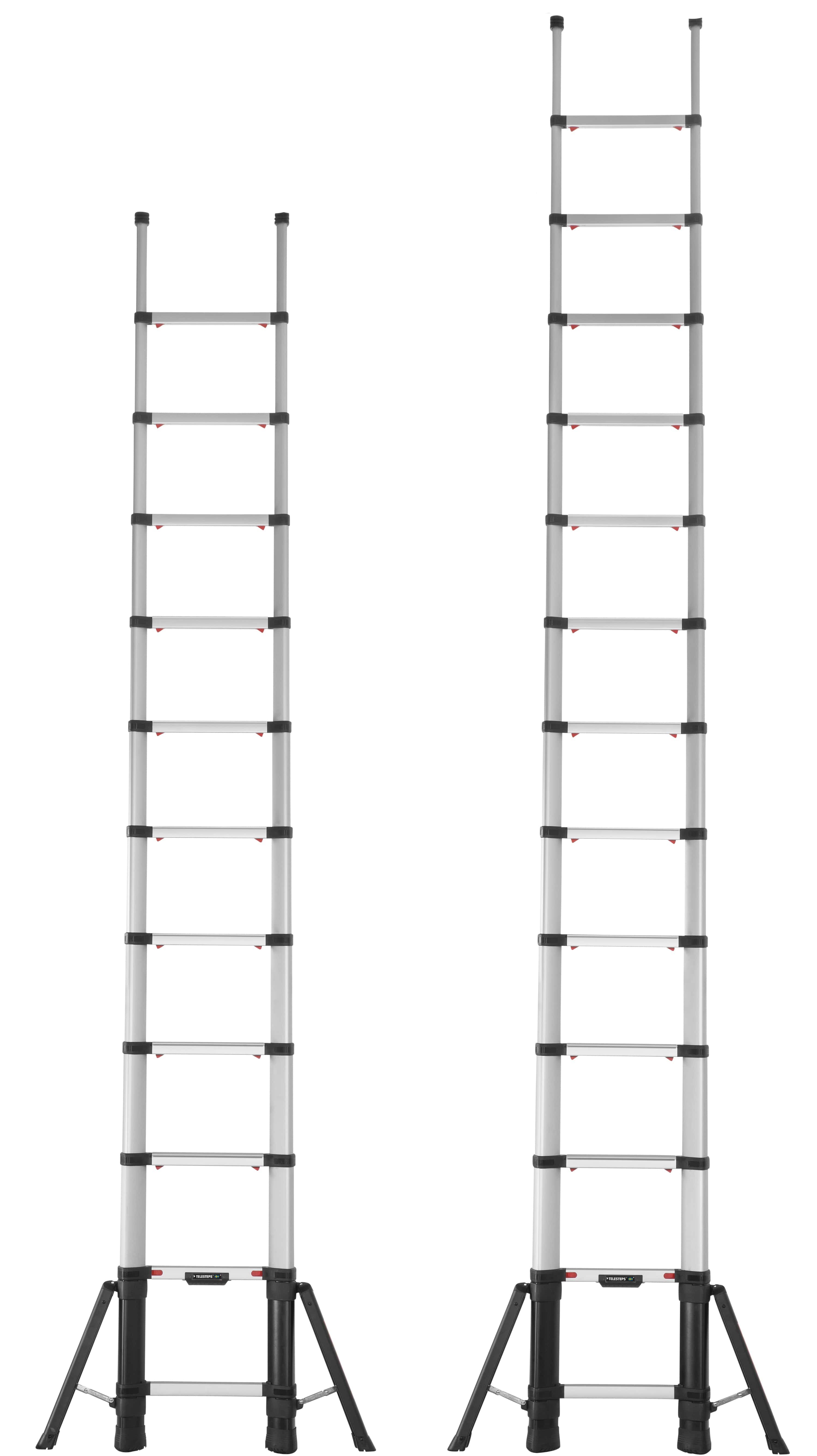 Hymer Teleskopanlegeleiter Alu Stufen Leiter mit Klappausleger - verschiedene Ausführung (HY-C-801411) Bild-01