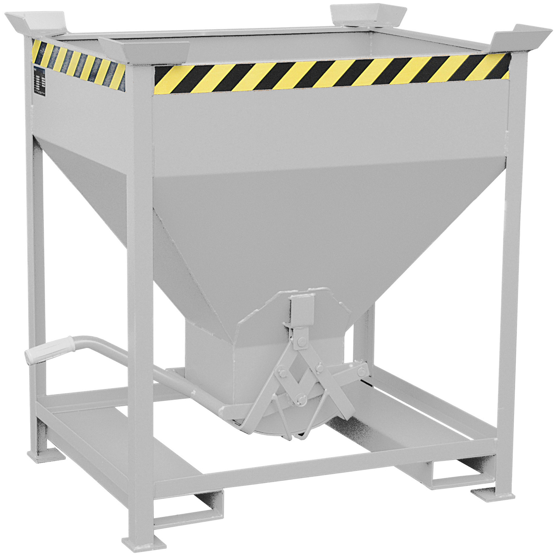 Bauer Silowagen SG-375 - verzinkt Silobehälter 375 Liter für Stapler mit Stapelecken - Silotrichter Stahl verzinkt (BA-4437-01-0000-7) Bild-01