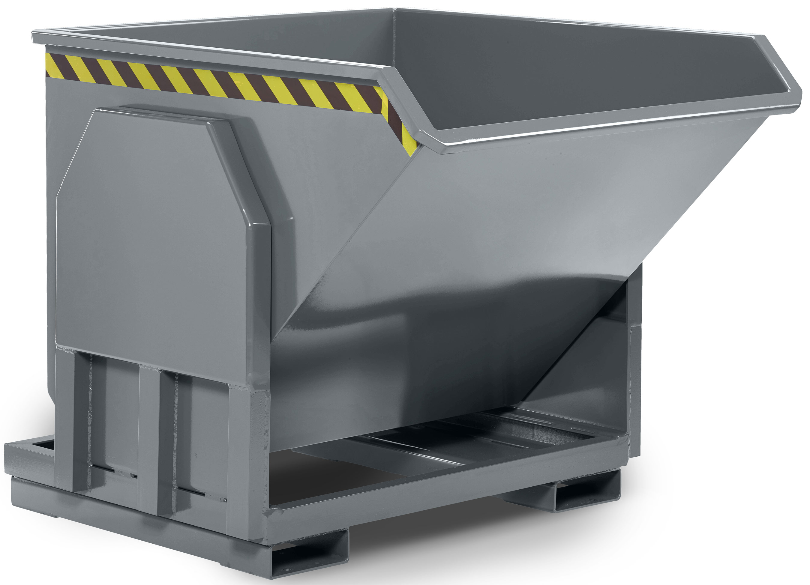 RR Industrietechnik Schwerlastkipper RMK-30 - RAL 7005 Kippmulde 300 Liter für Stapler - Kippcontainer mausgrau pulverbeschichtet (RR-100800263) Bild-01