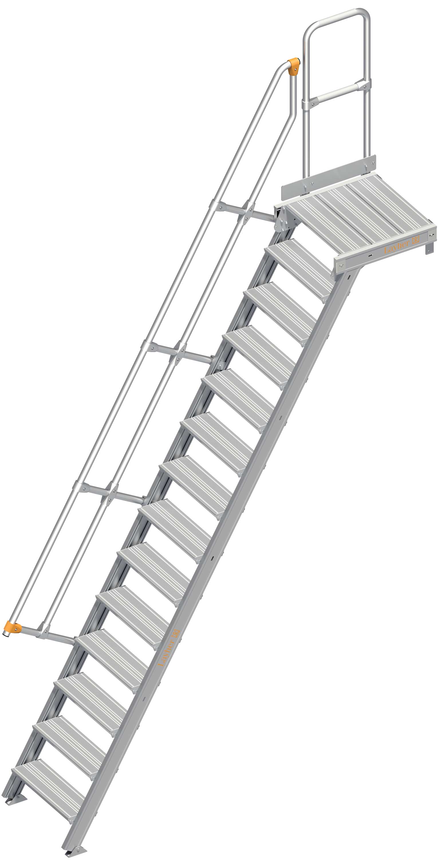 Layher Plattformtreppe 60° 14 Stufen - 600 mm breit