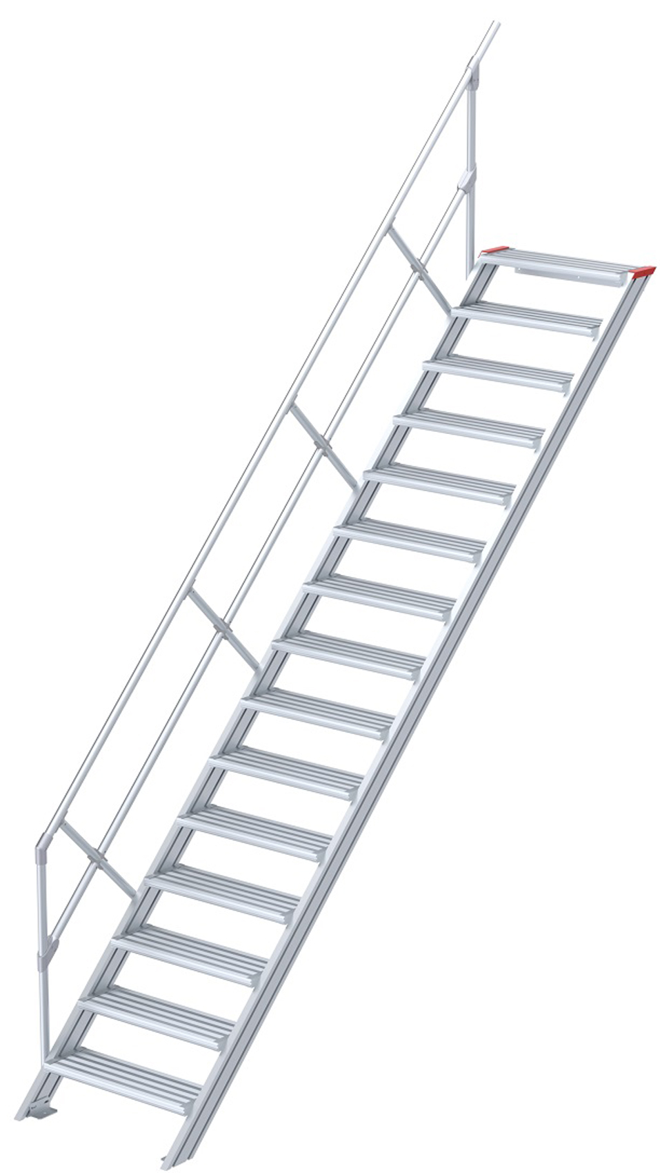 euroline Alu-Treppe 45° 15 Stufen - 800 mm