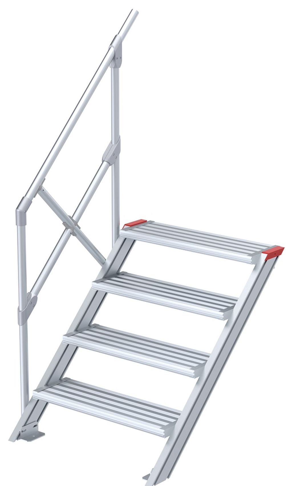 euroline Alu-Treppe 45° 4 Stufen - 600 mm