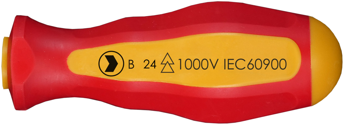 Felo VDE SAFETY smart Griff E 6,3 1000V IEC SAFETY Schraubenzieher Griff für VDE SAFETY Bit Serie | Einsatzbereich bis 10.000 V geprüft nach DIN EN IEC 60900:2018 (FL-3820500) Bild-01