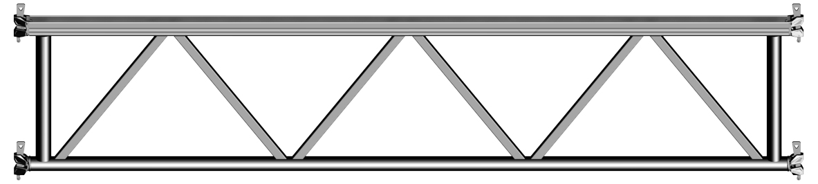 Layher Allround U-Gitterträger LW Gitterträger mit 4 Keilköpfen - Systemgebunden (LG-C-2673.207) Bild-01