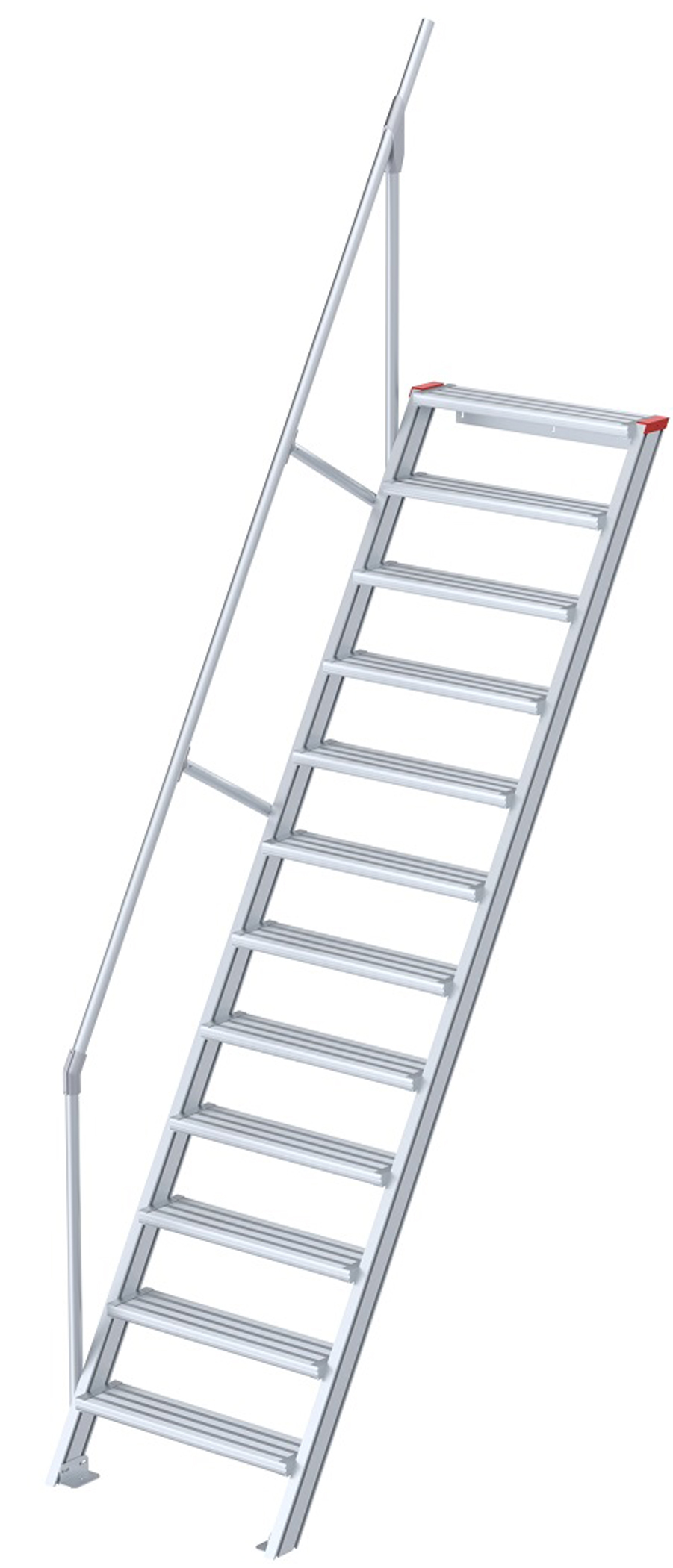 euroline Alu-Treppe 60° 12 Stufen - 800 mm
