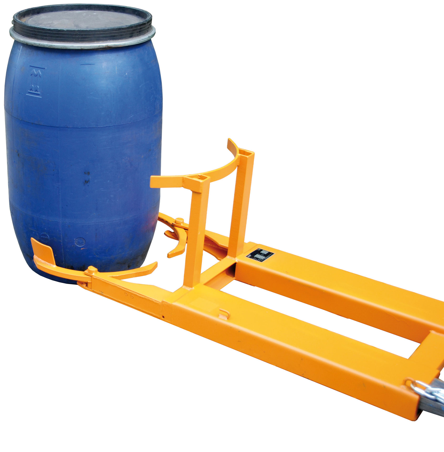 Bauer Fassheber FH-I-220 - RAL 2000 Fasslifter für 1 Fass 220 Liter - gelborange pulerbeschichtet (BA-4474-04-0000-1) Bild-01