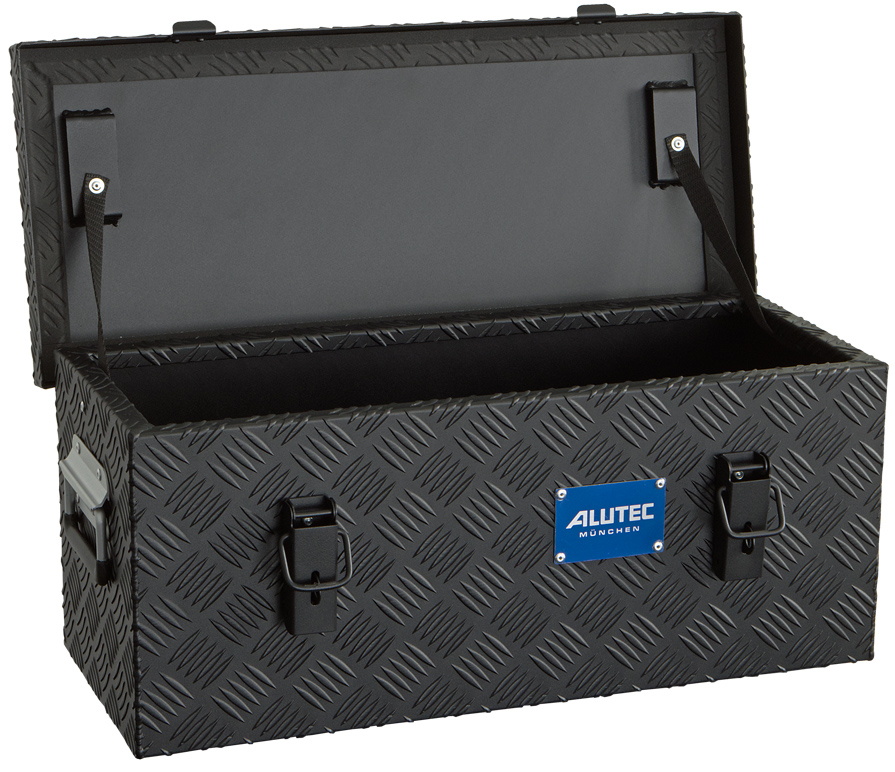 Alutec Riffelblechbox Extreme 37 BLACK Aluminiumkiste schwarz - Extra stark 3,00 mm Materialstärke (AT-41037BLACK) Bild-01