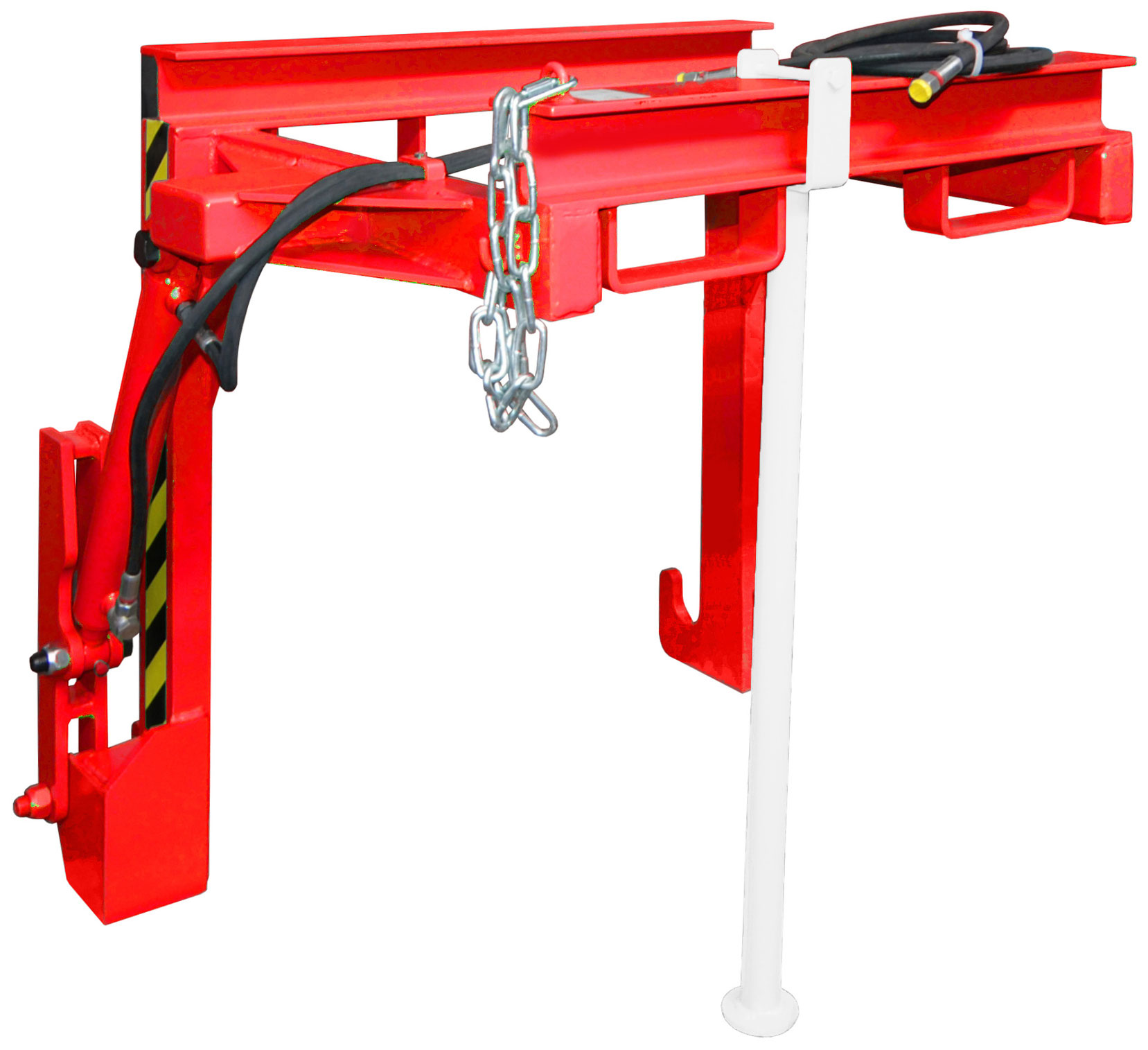 Bauer Stapelkippbehälter Traverse BST-H-70 - RAL 3000 Kippvorrichtung hydraulisch für Kippmulde 700 Liter - Schuttmulde feuerrot pulverbeschichtet (BA-4421-26-0000-2) Bild-01