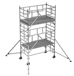 Rollgerüst ZARGES MultiTower S-PLUS 2T 1,35x1,80m - AH 5,35m