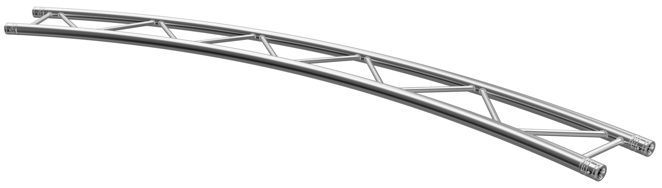 Global Truss Traverse F32 Kreisstück für Ø 7,0 m 45° H 2-Punkt Traverse horizontal aus Aluminium (GT-F32R35-45H) Bild-01