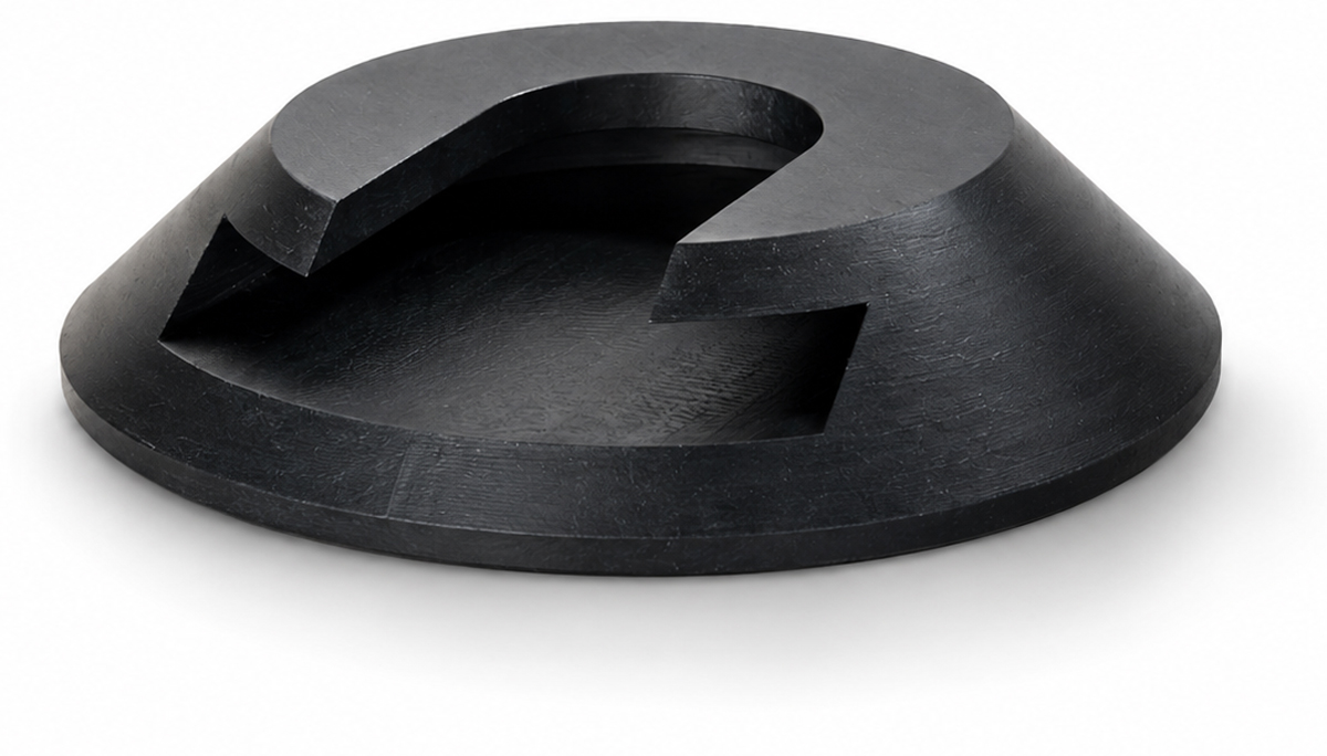 LuxTek Stecktellerplatte Performance black Ø 300 x 80 mm