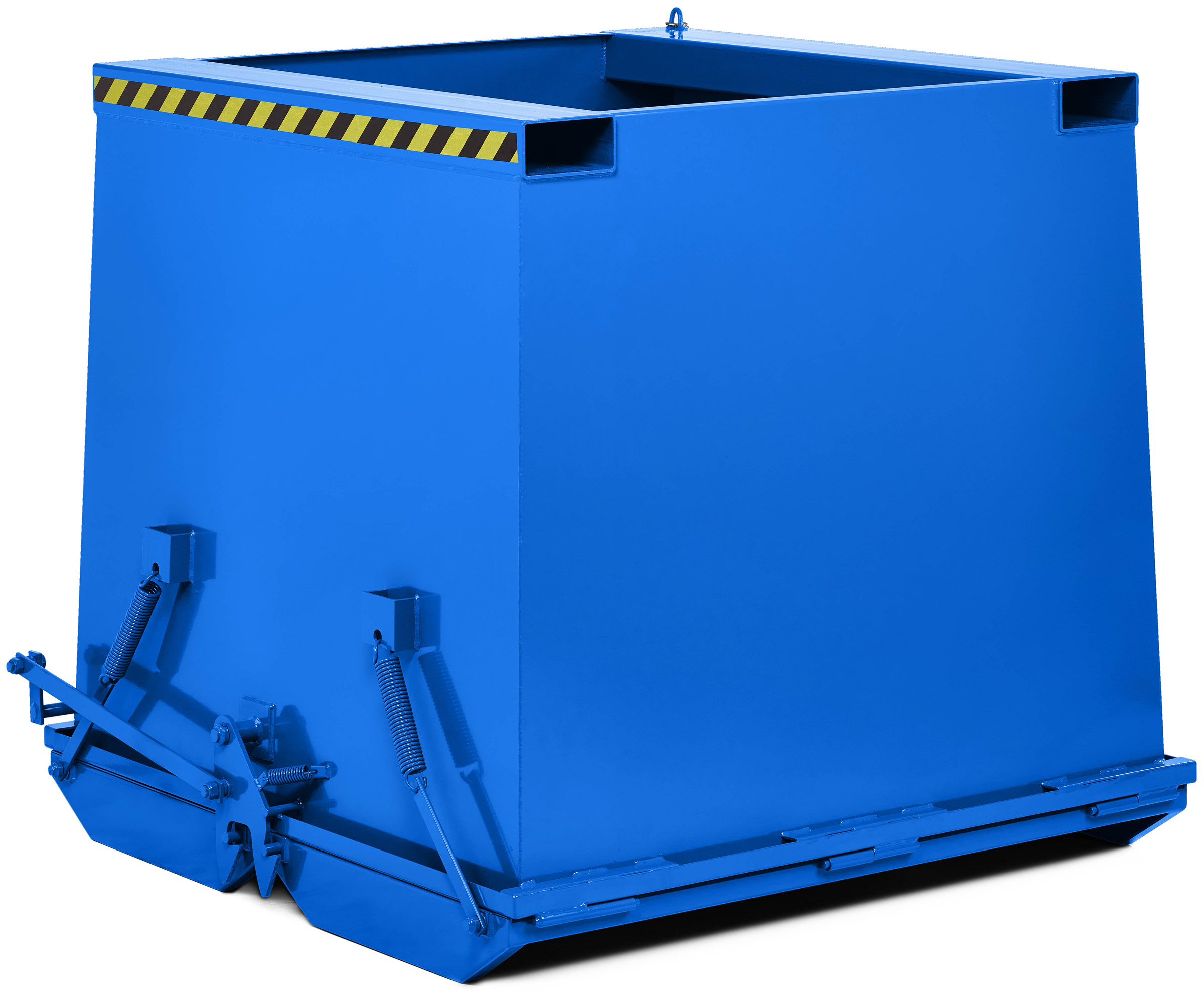 RR Industrietechnik Klappbodenbehälter RKC-50 - RAL 5010 Transportbehälter 500 Liter für Stapler - Container mit Klappboden enzianblau pulverbeschichtet (RR-100800511) Bild-01