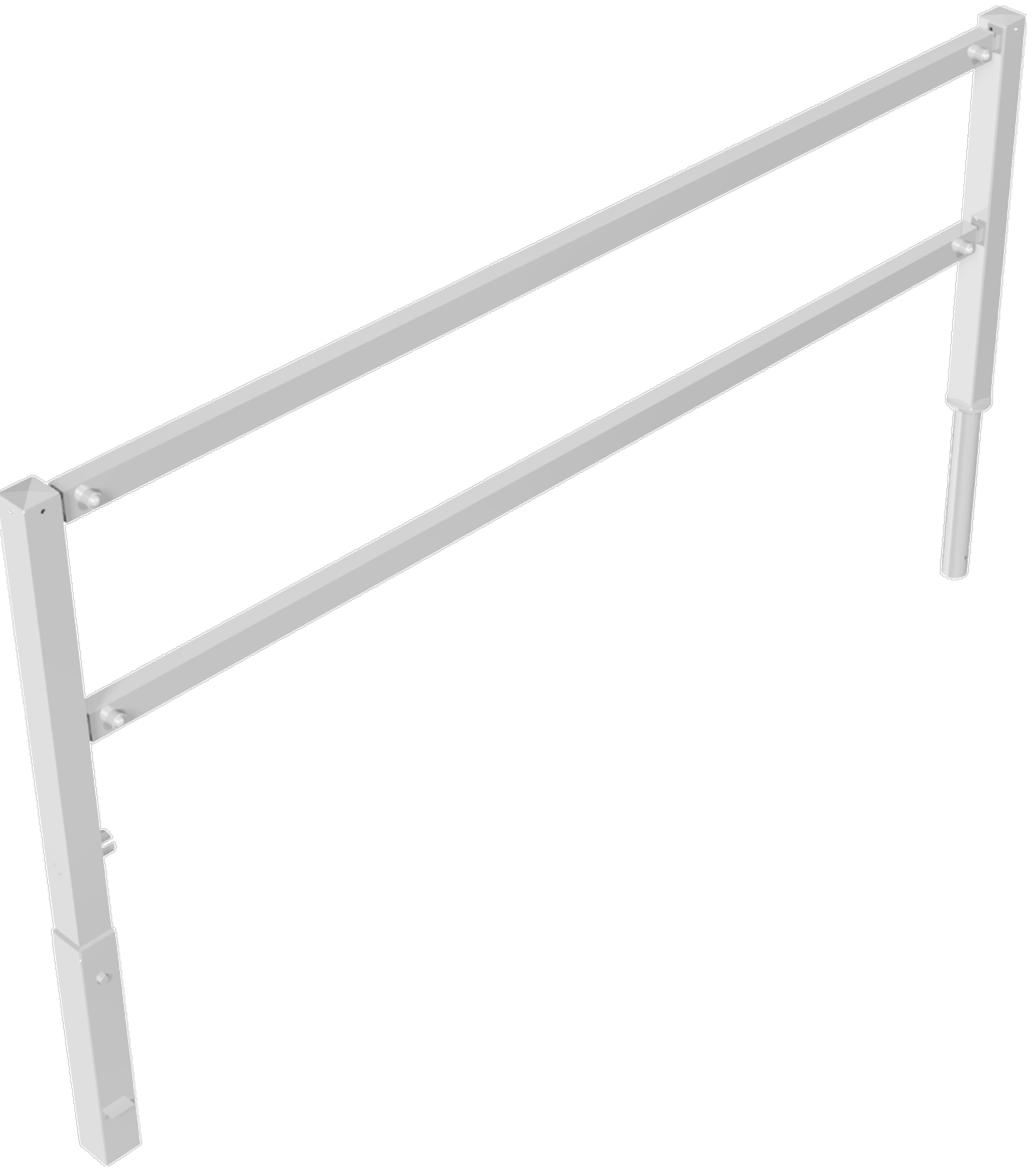 Schake Wegesperre Stahl schraubbar mit Knieholm SD 70 x 70 mm verzinkt - 2500 x 1200 mm