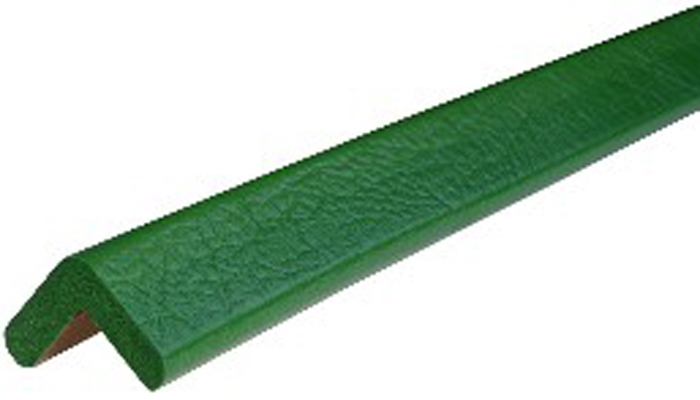Knuffi Eckschutzprofil Typ E 26 x 26 mm grün PU - 1,00 m Standard Warnschutz Profil L-Winkel aus Polyurethan - Eckprofil einfarbig mit selbstklebenden Kanten (SM-PE-900203) Bild-01
