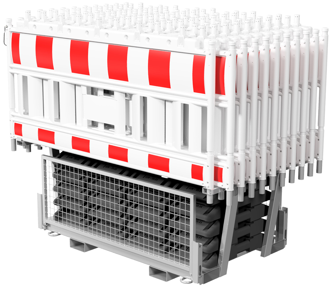 Schake Schrankenzaunset Typ NOX mit Lampenadapter - mit Twintraverse