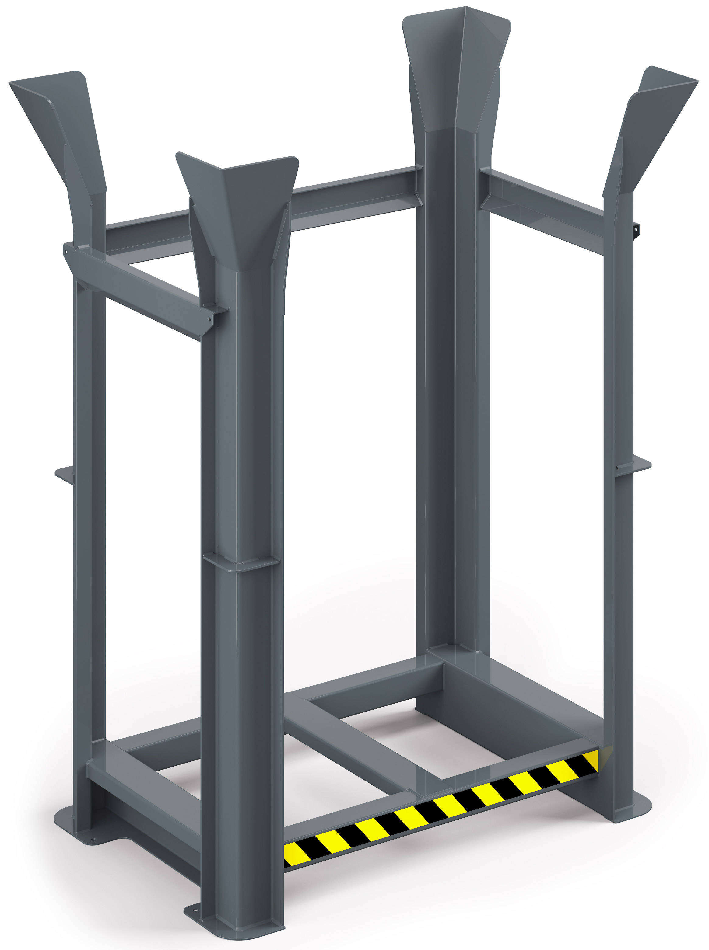 RR Industrietechnik Paletten Richtgestell RRG-10 - RAL 7005 Palettenstapelgestell für 10 Stück Europaletten - Palettenlager mausgrau pulverbeschichtet (RR-130500210) Bild-01