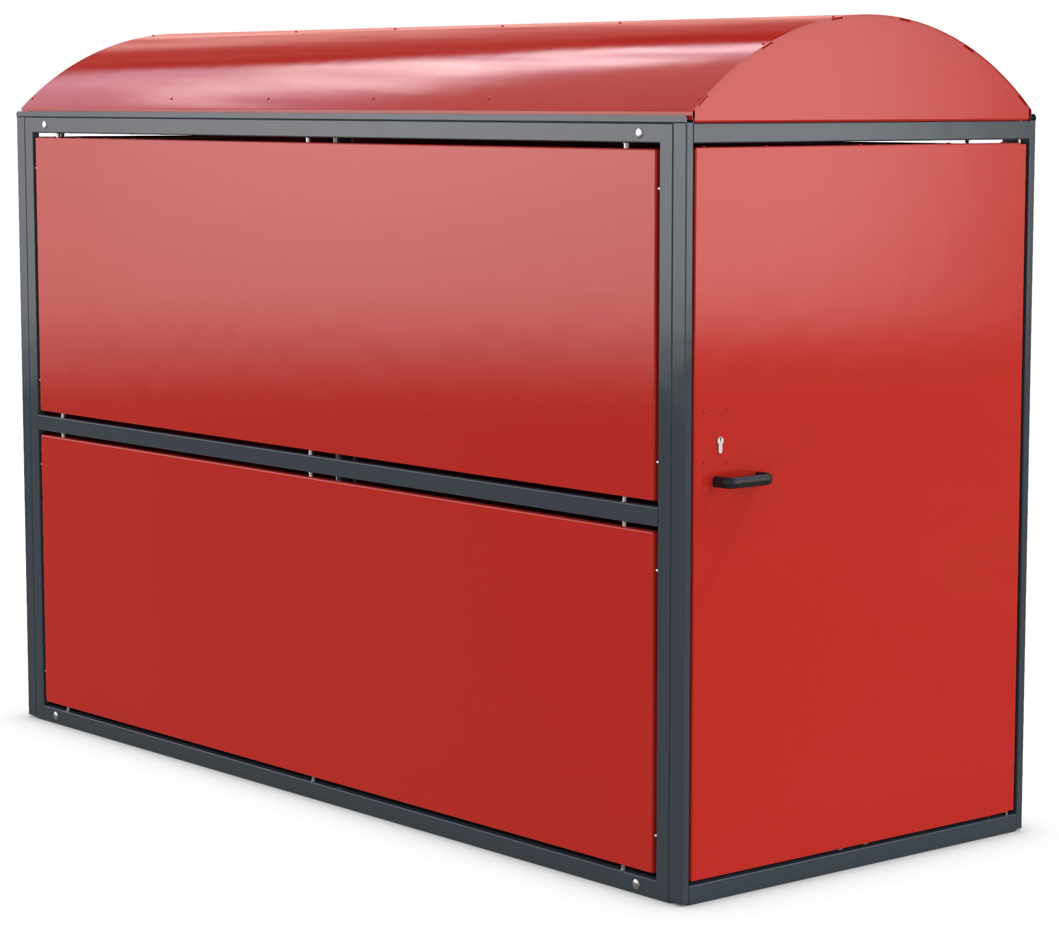 WSM Fahrradgarage BikeBox 2 Grundeinheit RAL 3020