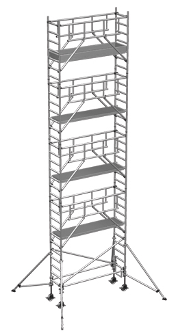 Rollgerüst ZARGES MultiTower S-PLUS 1T 0,75x2,50m - AH 10,40m