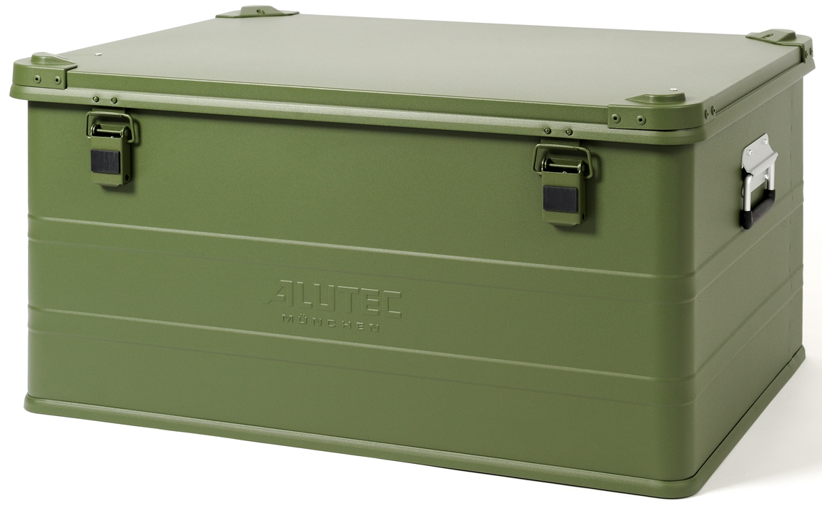 Alutec Alubox Alukiste Industry 157 GREEN Aluminiumbox grün mit Stapelecken (AT-13157GREEN) Bild-01