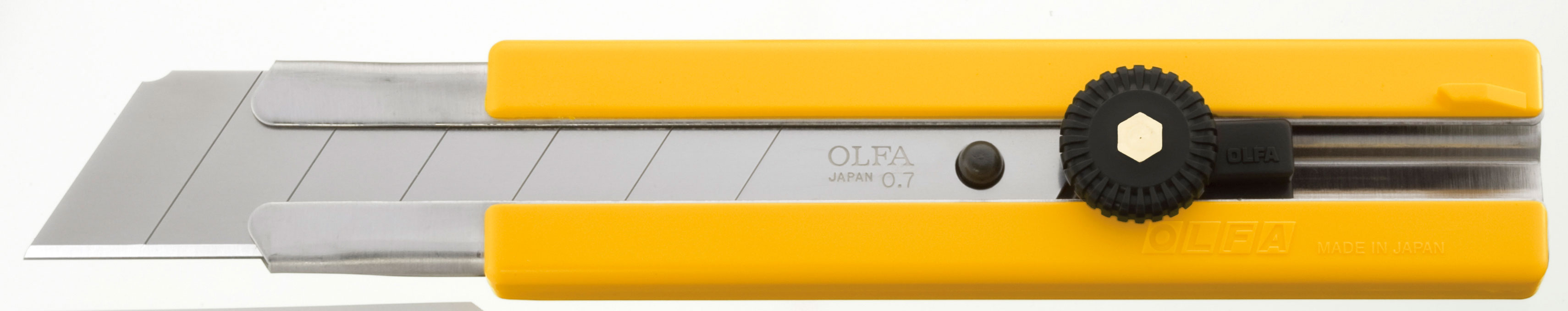 OLFA Cuttermesser Industrie H-1 - 25 mm Teppichmesser Kunststoff schlagfest | Festellrad - Serie HBB | HB | HSWB (FL-C0000150102) Bild-01