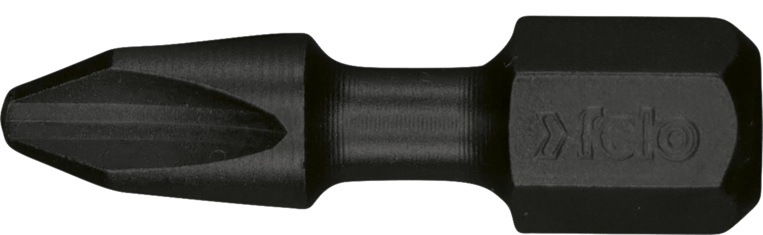 Felo IMPACT Bit C 6,3 Kreuzschlitz PH 1 x 25 mm - VE 5 Stück Kreuzschlitz Schrauben Bit Phillips - IMPACT Serie (FL-02201040-VE5) Bild-01