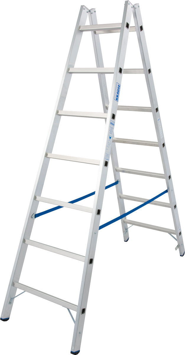 Krause Alu-Sprossendoppelleiter 2x7 Sprossen
