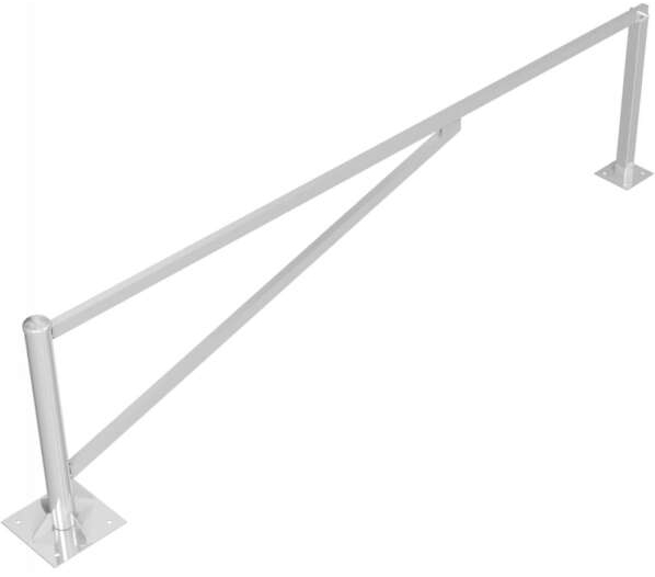 Schake Drehschranke mit 2 Auflagestützen - Schrankenbaum 60 x 40 mm ODV verzinkt - 3500 mm