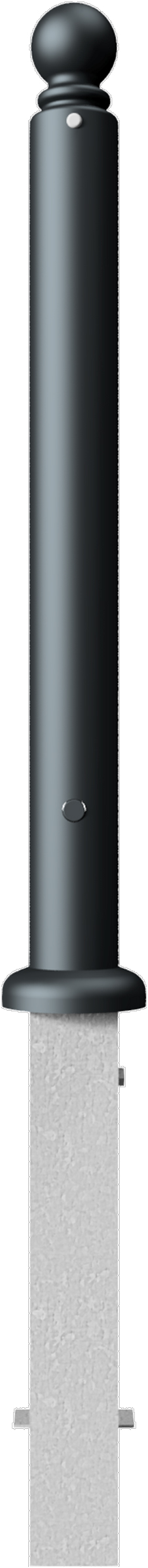 Schake Stilpoller 485 HD Ø 82 mm mattschwarz
