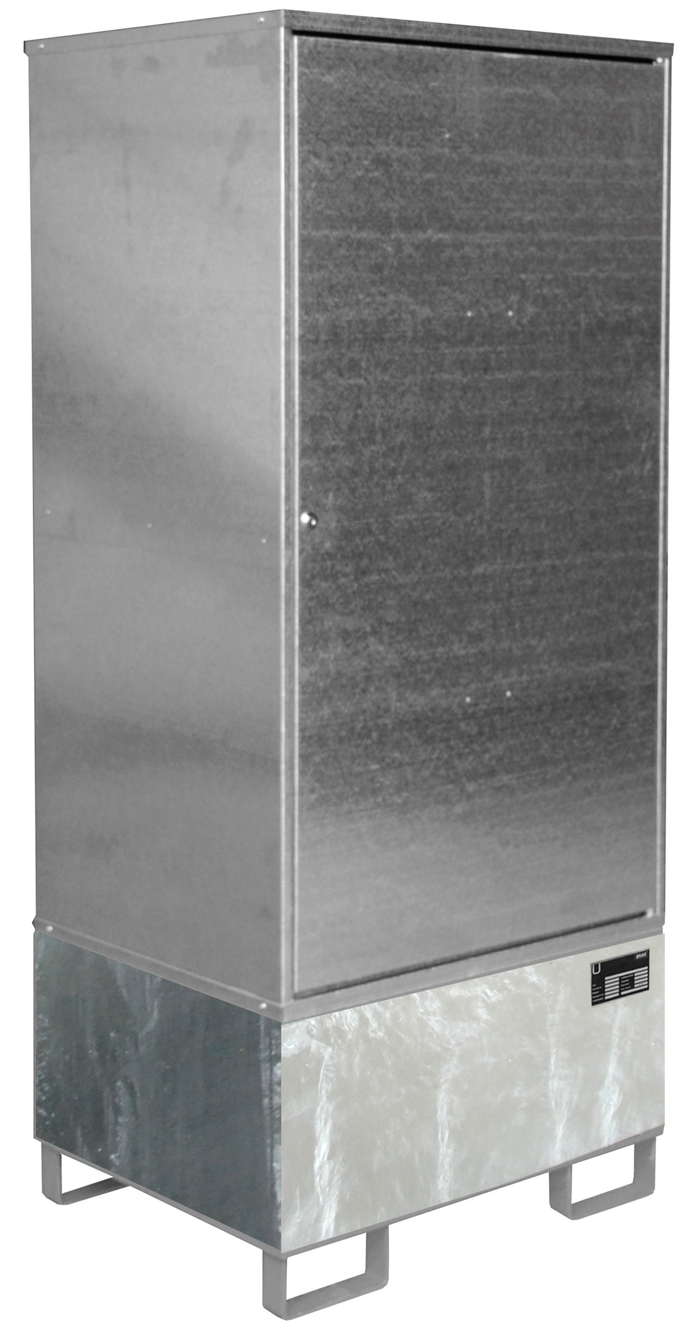 Bauer Gefahrstoffschrank Stahl GS-1 - verzinkt Gefahrstofflager verzinkt mit Zylinderschloss - Stahlschrank für 1 Fass 200 Liter (BA-4495-20-0000-7) Bild-01