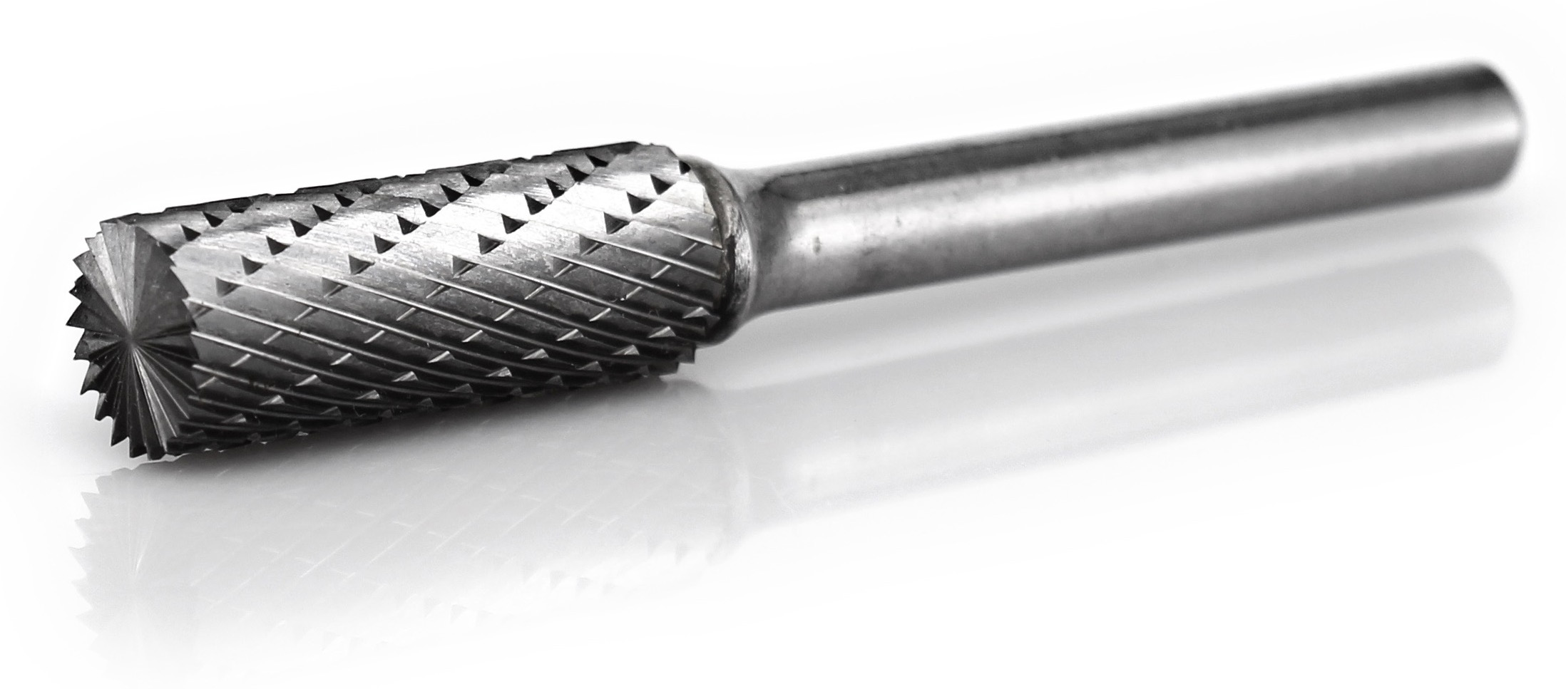 procut Hartmetallfrässtift Zylinderform mit Stirnverzahnung ZYA-S A61025-6E Schaft-∅ 6 mm - Kopf-∅ 10 mm - Kreuzverzahnung (PC-A61025-6E) Bild-01