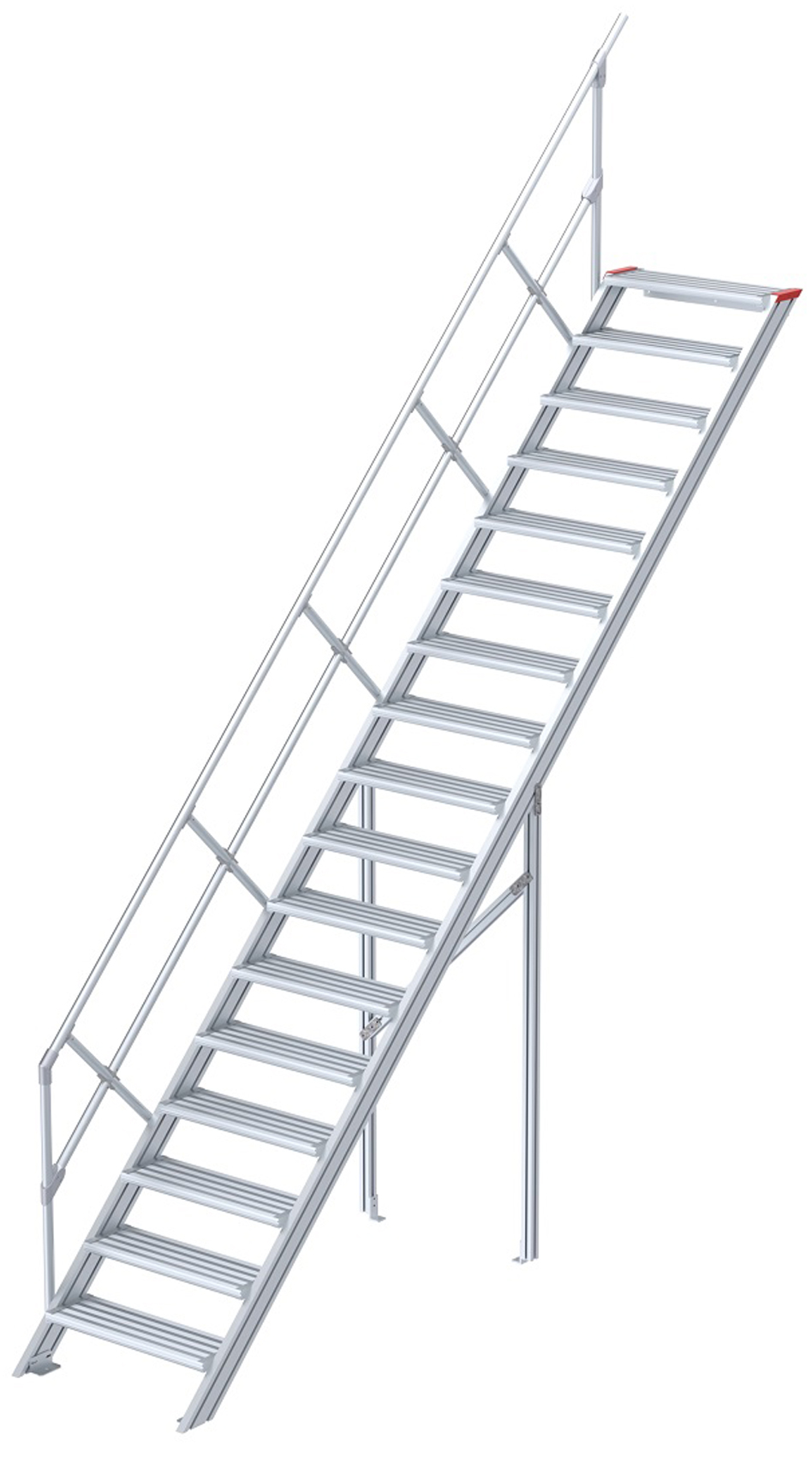 euroline Alu-Treppe 45° 17 Stufen - 600 mm