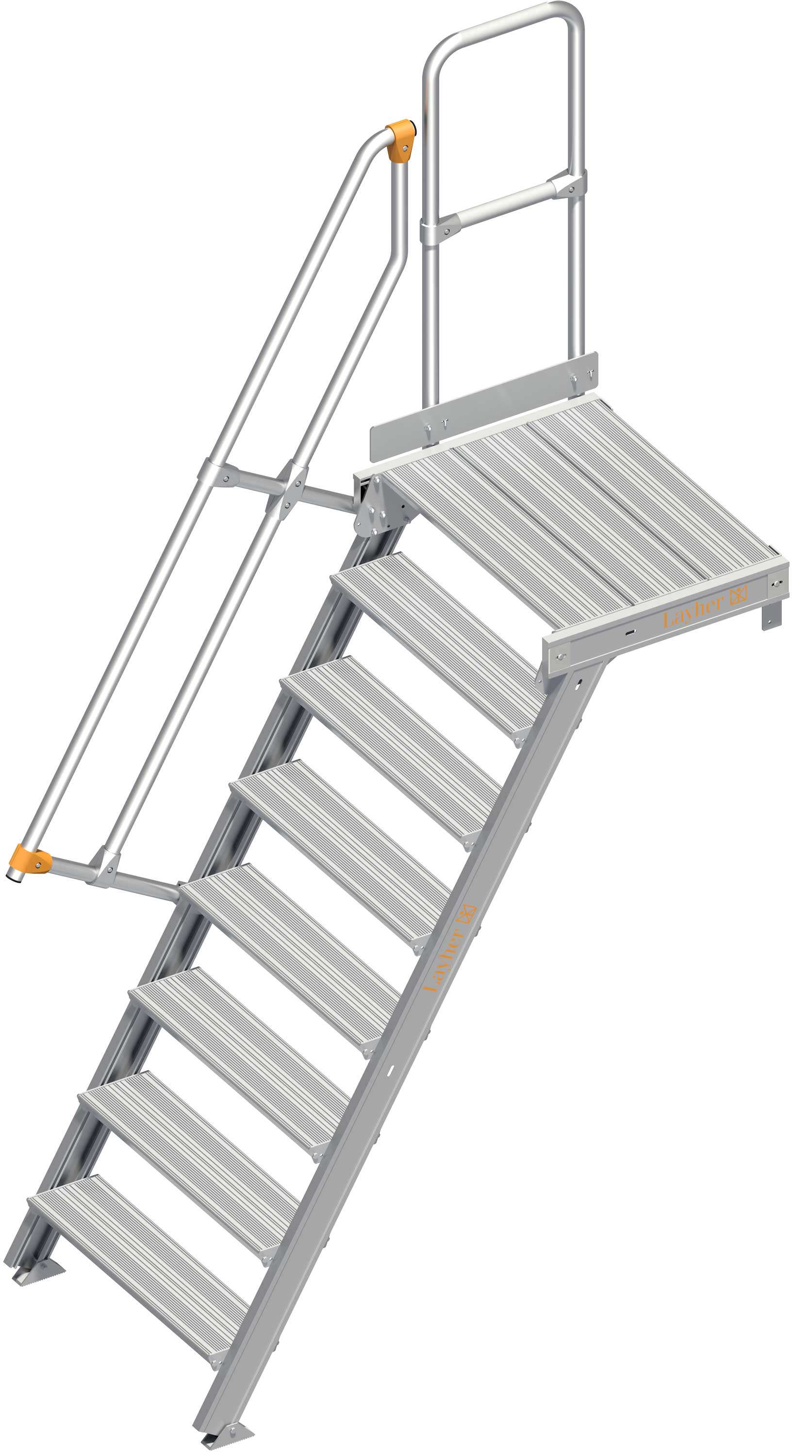 Layher Plattformtreppe 60° SG 8 Stufen - 800 mm breit
