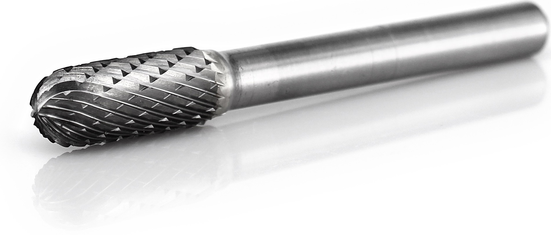procut Hartmetallfrässtift -lange Ausführung- Walzenrundform WRC C60820-6-170 mm Schaft-∅ 6 mm - Kopf-∅ 8 mm - Kreuzverzahnung (PC-C60820-6-170-mm) Bild-01