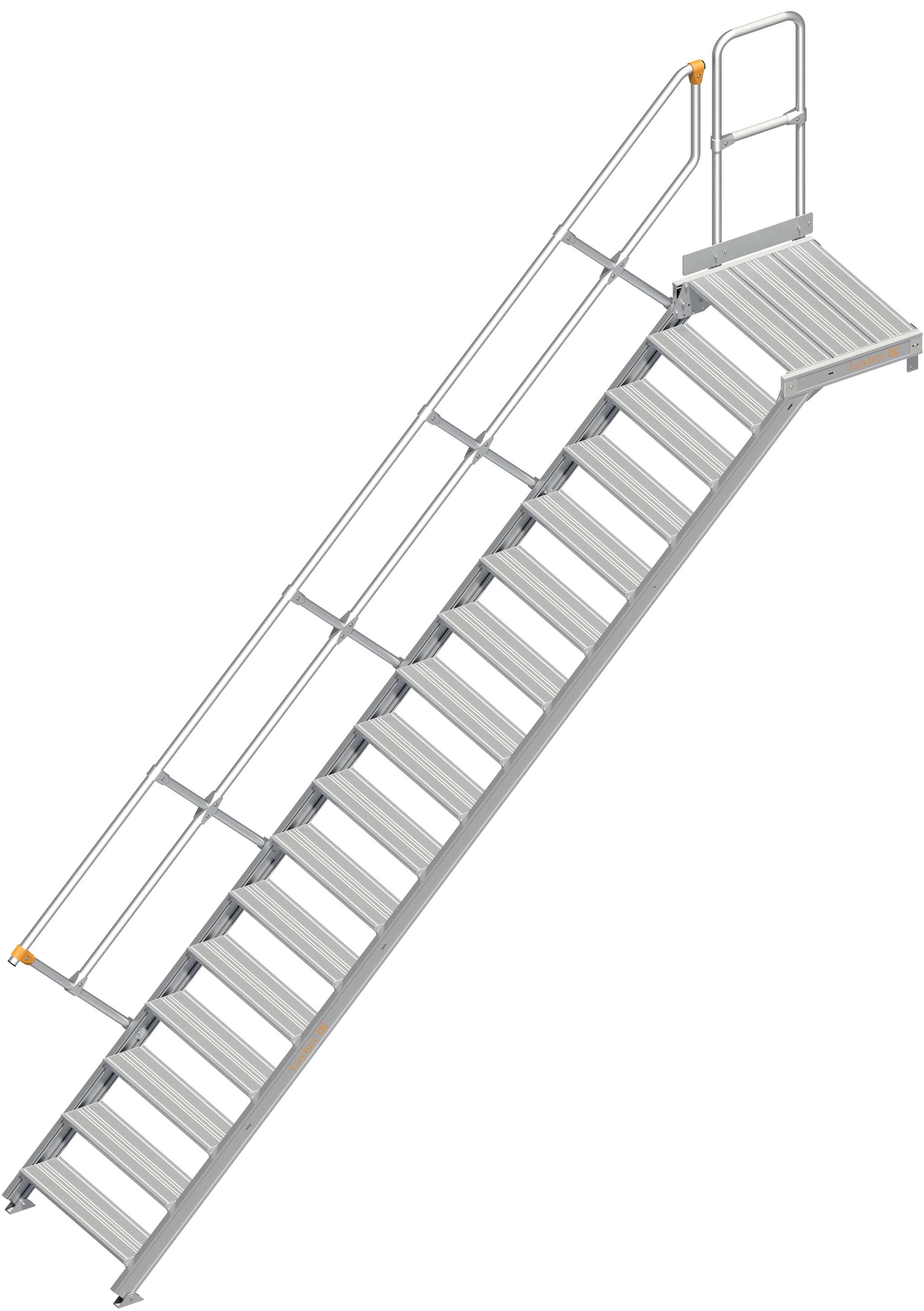 Layher Plattformtreppe 45° 17 Stufen - 800 mm breit