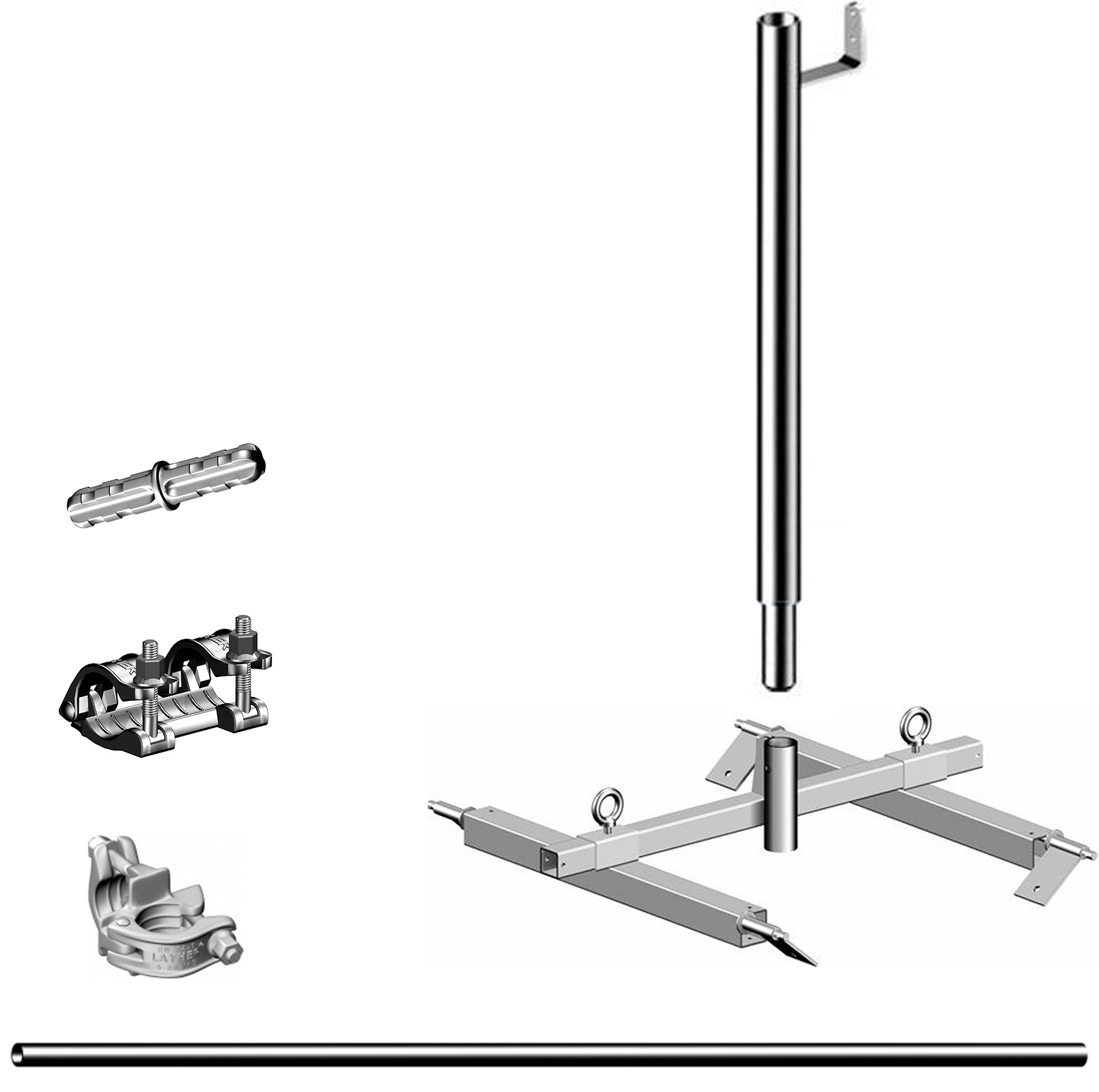 Layher Blechdach Solarbauer Schutzwand hawego Set