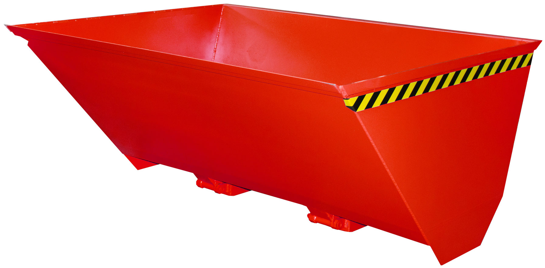 Bauer Staplerschaufel HVR-150 - RAL 3000 Schaufel mit Hydraulikanschluss und 2 Zylindern 1500 Liter für Stapler - Schuttschaufel | Schneeschaufel feuerrot pulverbeschichtet (BA-4459-05-0000-2) Bild-01