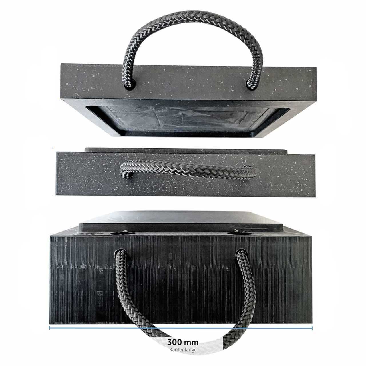 hawego Lastverteilungsplatte stapelbar Modular stapelbare Abstützplatte - Unterlegplatte aus HDPE-Kunststoff (HW-C-SLP-300-300-50-MP-TF-031) Bild-01