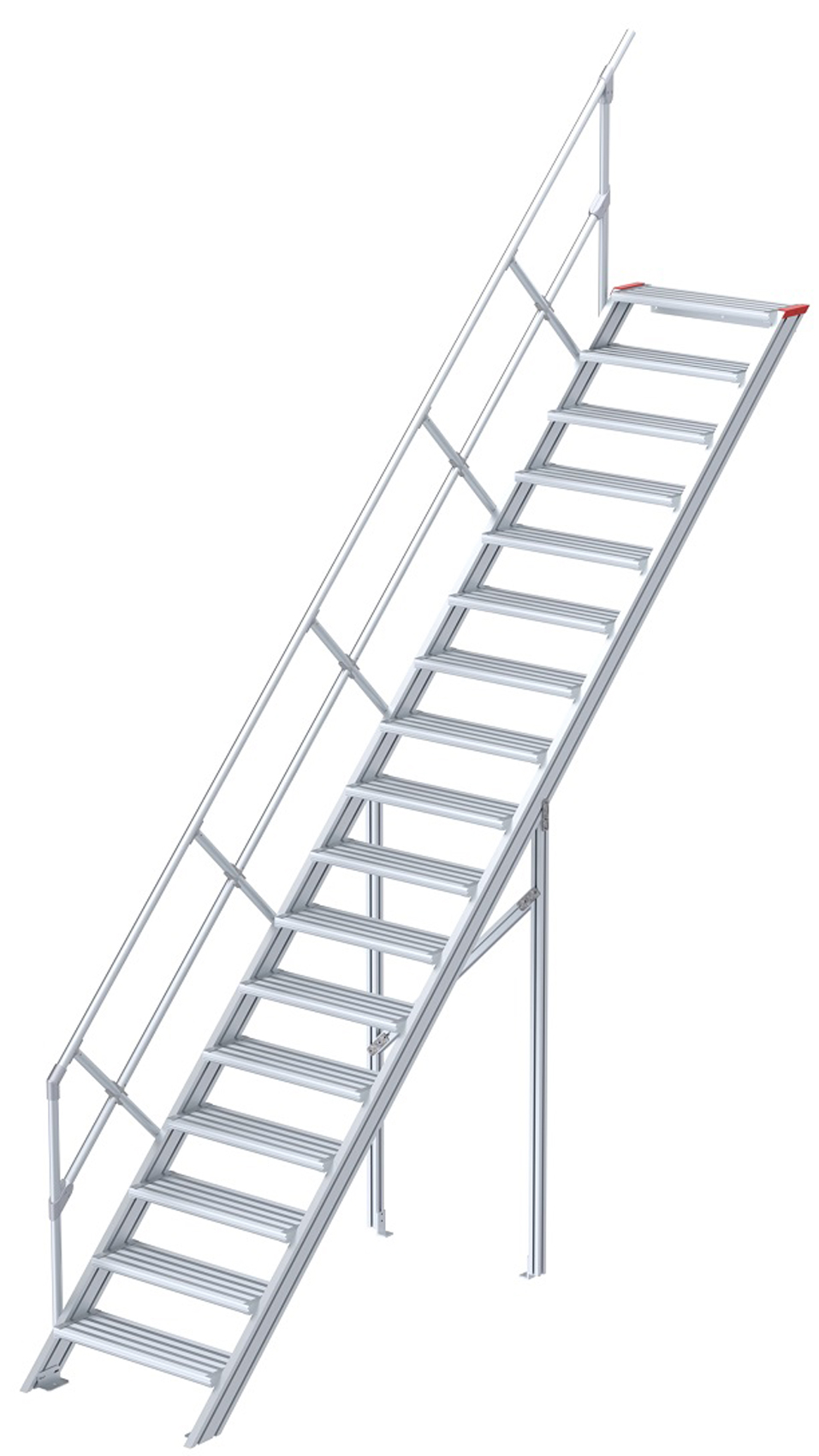 euroline Alu-Treppe 45° 17 Stufen - 800 mm
