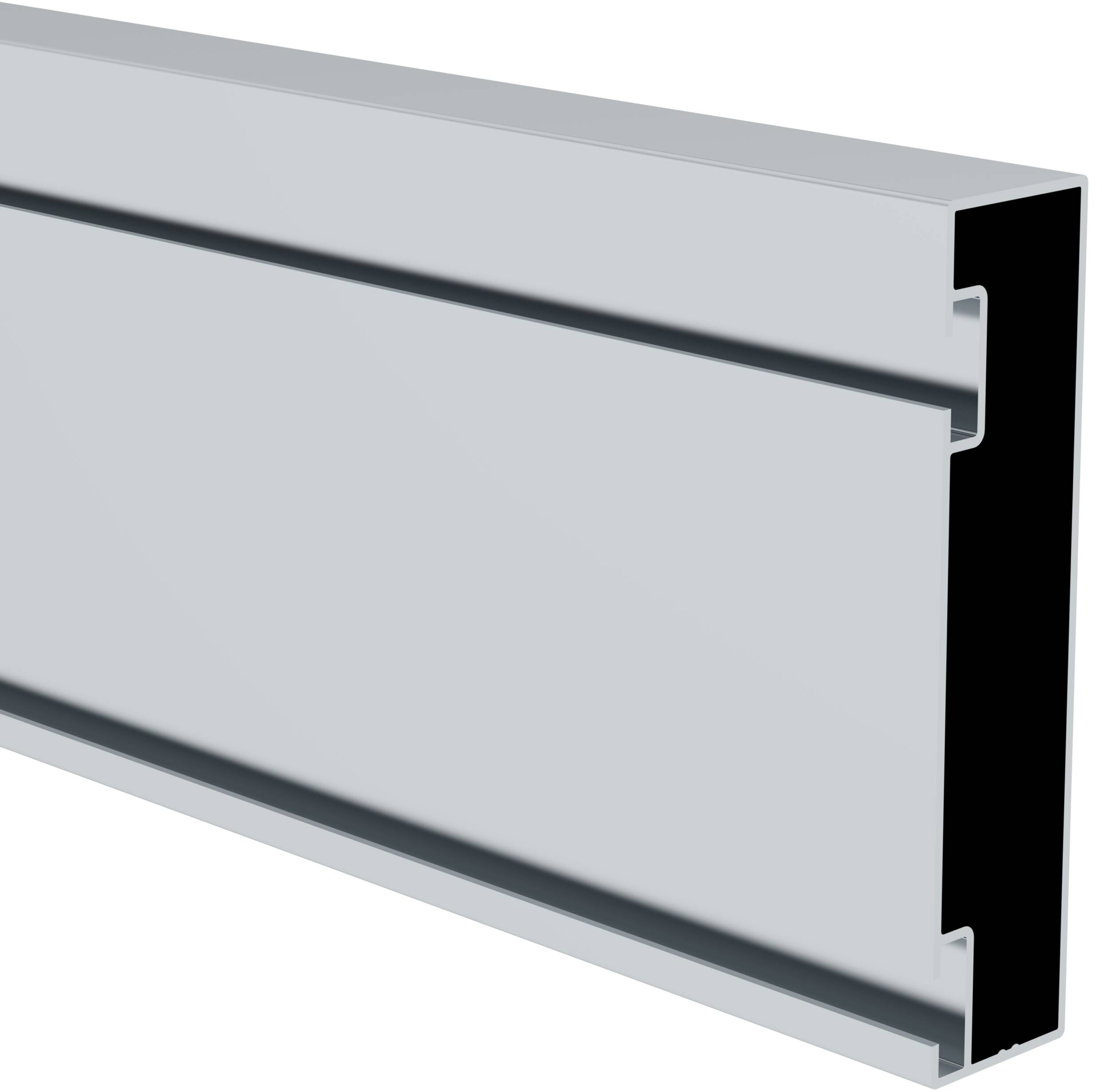 Günzburger Systemgeländer Alu Fußleiste 108 x 25 x 3500 mm