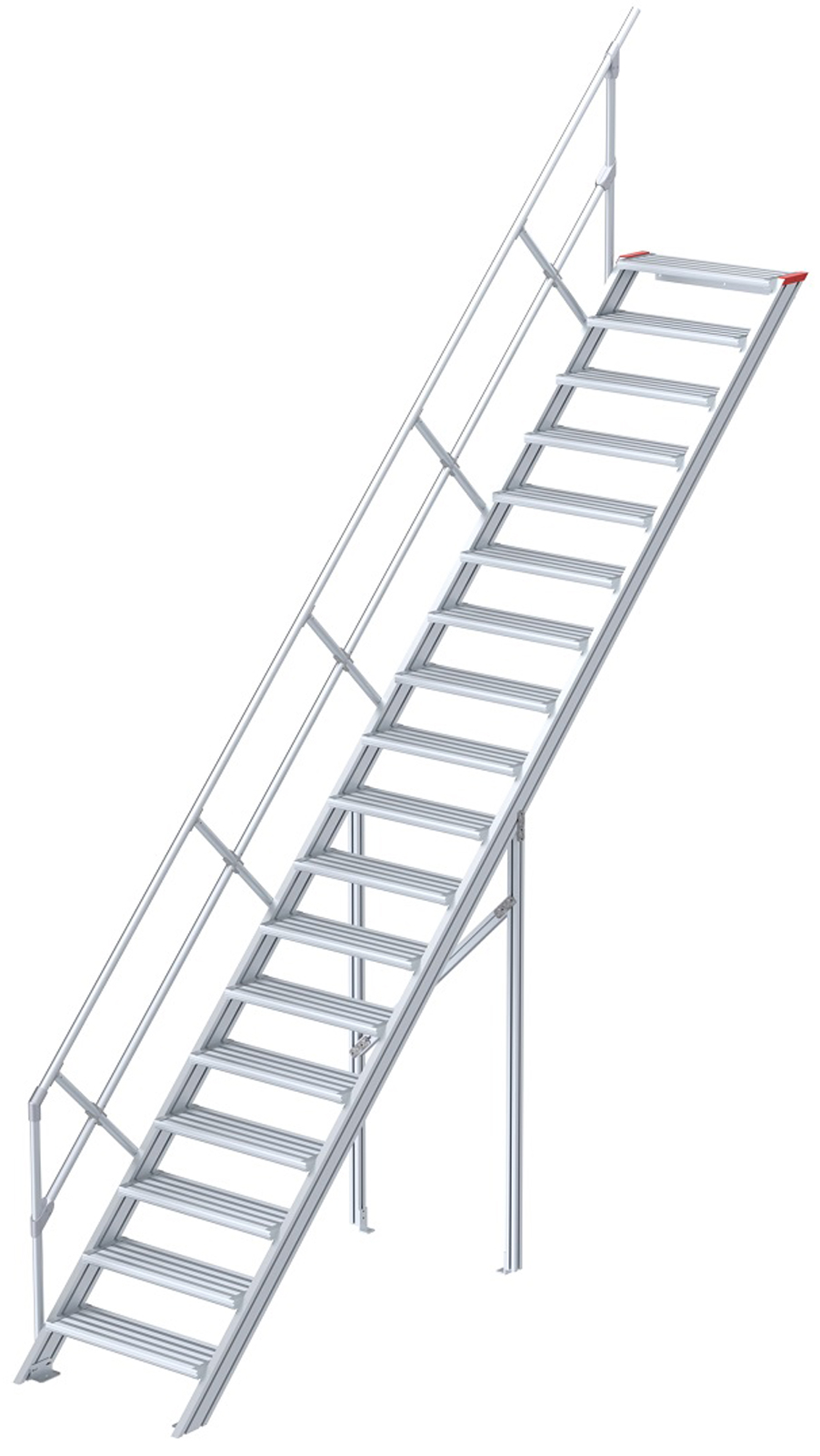 euroline Alu-Treppe 45° 18 Stufen - 800 mm