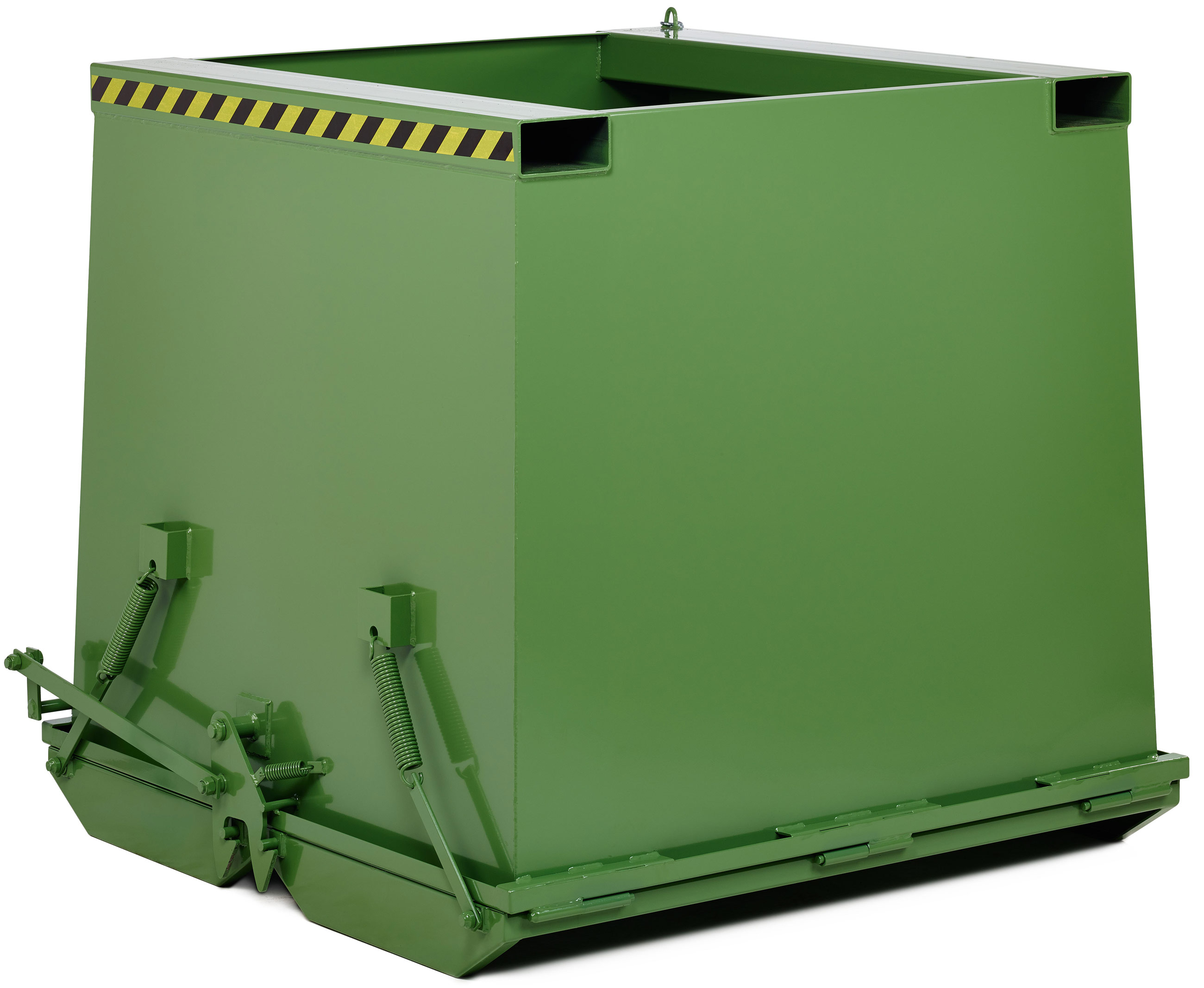 RR Industrietechnik Klappbodenbehälter RKC-50 - RAL 6011 Transportbehälter 500 Liter für Stapler - Container mit Klappboden resedagrün pulverbeschichtet (RR-100800515) Bild-01