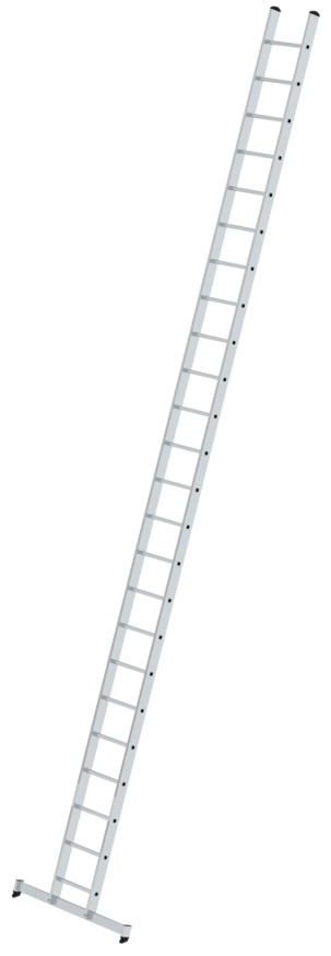 Günzburger Anlegeleiter nivello Alu 24 Sprossen Leiter mit nivello®-Traverse (GB-10324) Bild-01