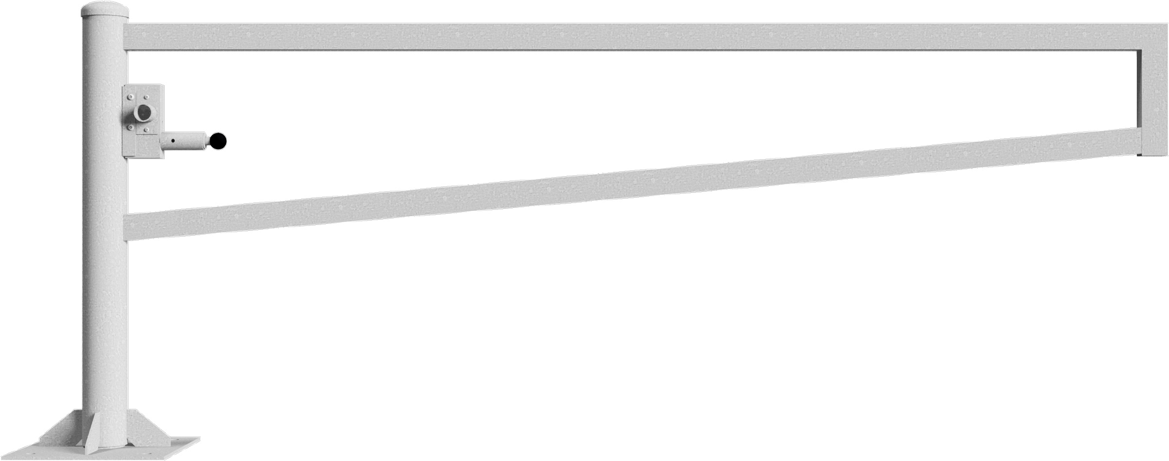 Schake Drehschranke - Schrankenbaum 60 x 40 mm ODD verzinkt - 2500 mm