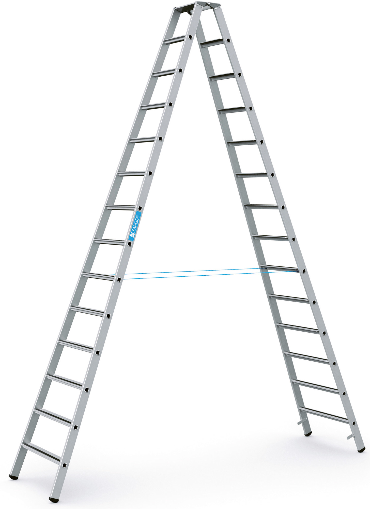 ZARGES Stufen Stehleiter Saferstep B - 2 x 14 Stufen