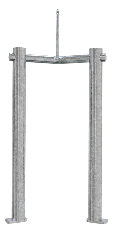 Schake Betonleitwand Typ 20 - Verbindungselement 45° Stahlverbinder für Betonleitwand - werkzeuglose Montage (SK-3F200-1-450) Bild-01