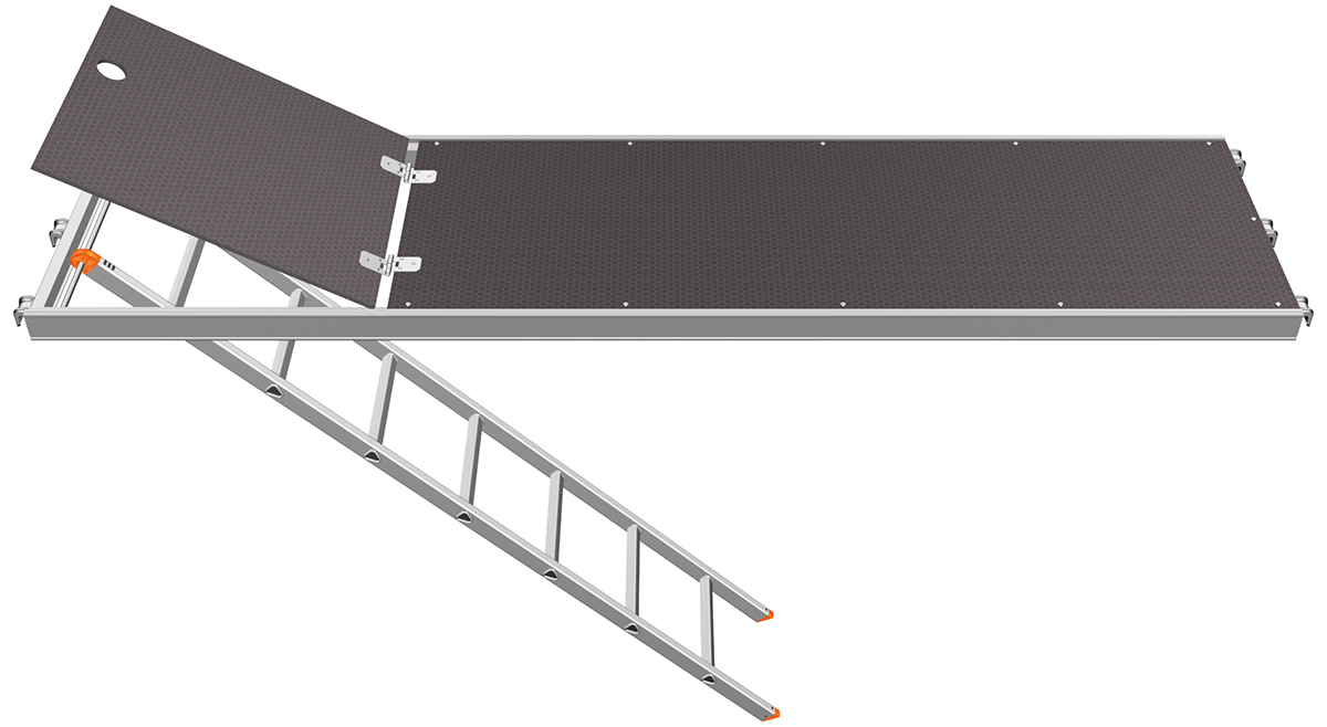 Layher U-Robust-Durchstieg 0,61 m mit integrierter Etagenleiter